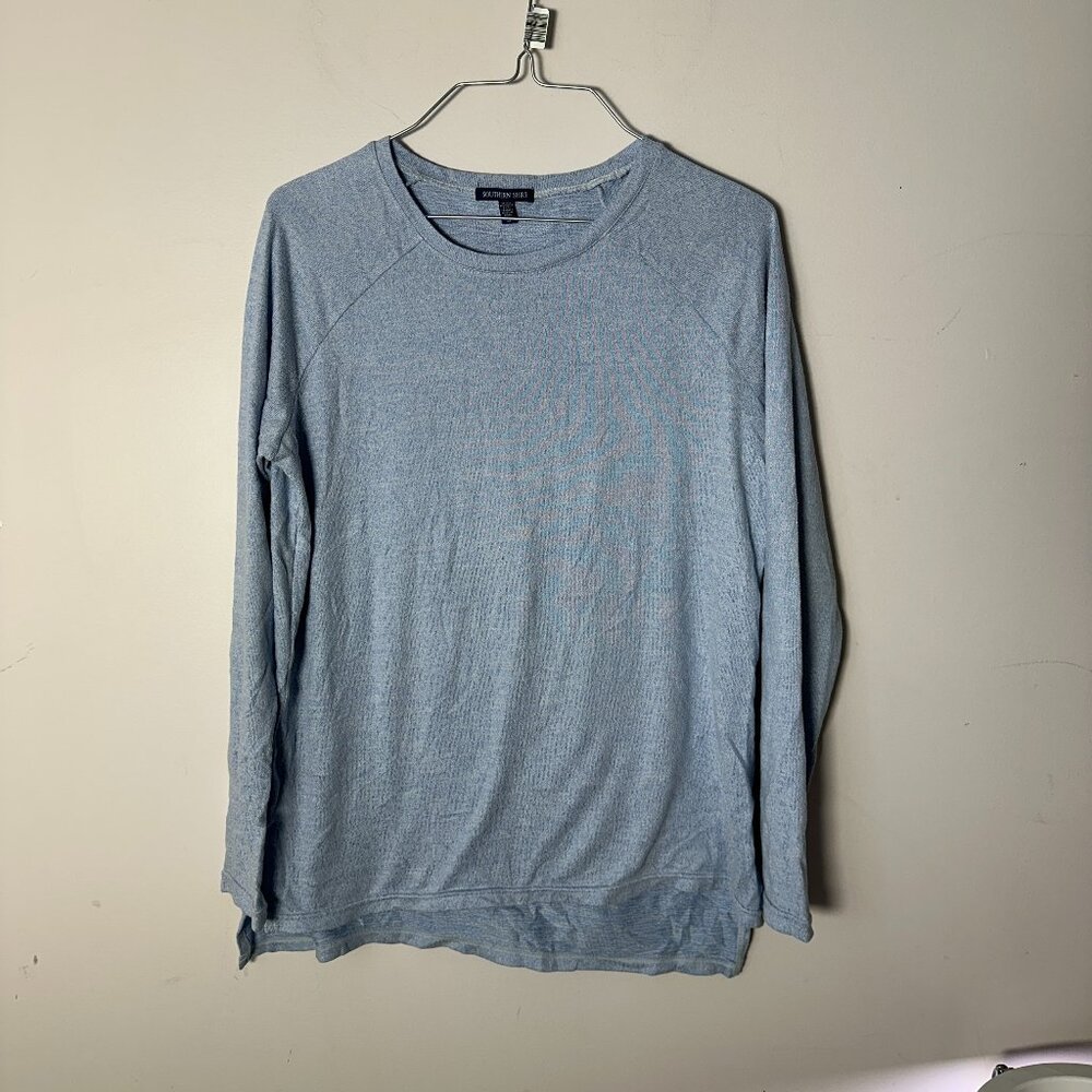 EUC Southern Shirt Womens Light Blue Long Sleeve Shirt Small S